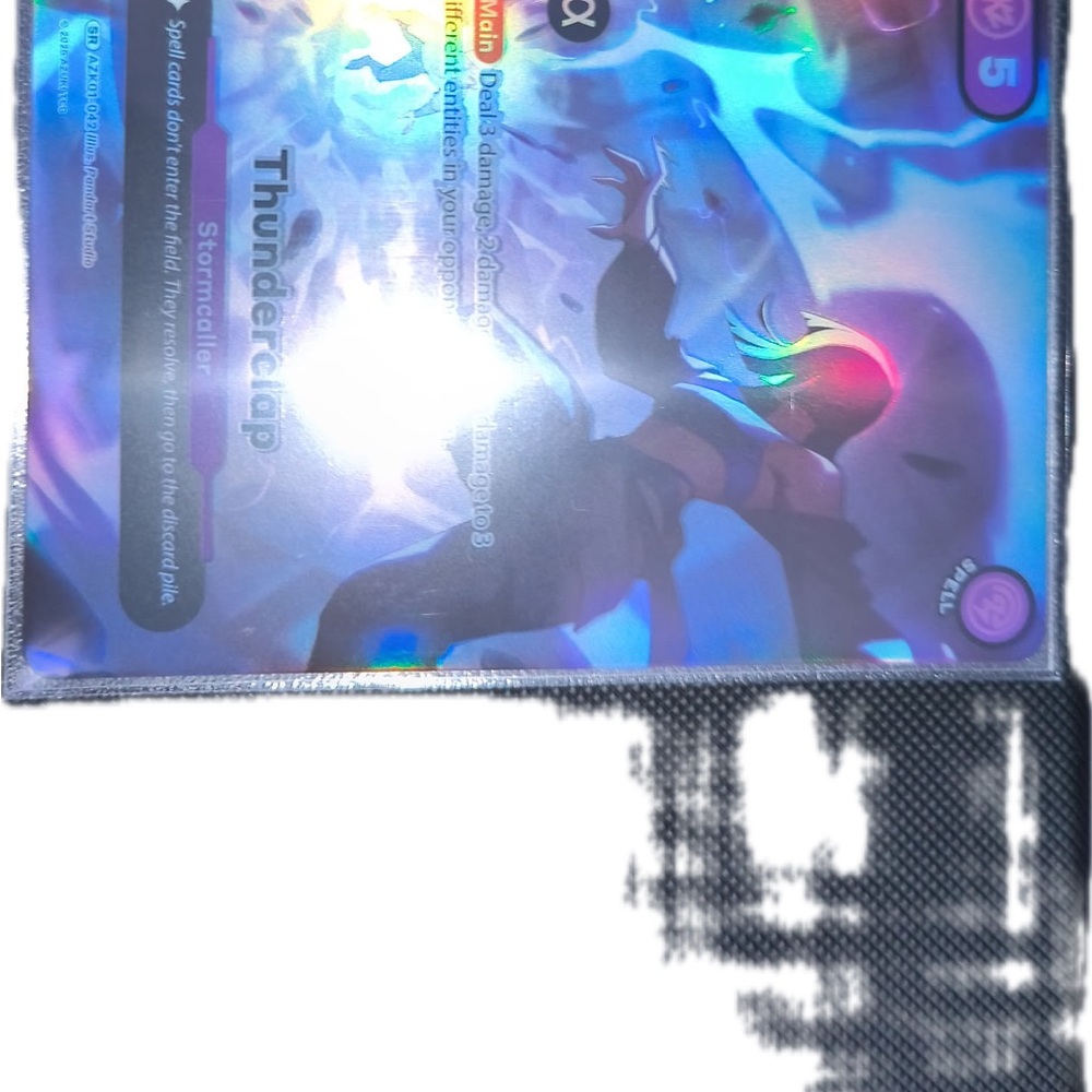 Colorful Trading Card with Fantasy Art